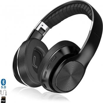Cascos VJ320 HiFi Bluetooth 5.0 con manos libres, radio FM y lector micro SD - Medidas: 18x7x19cm