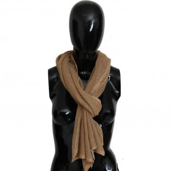 GF Ferre Brown Neck Wrap Winter Shawl Foulard Scarf