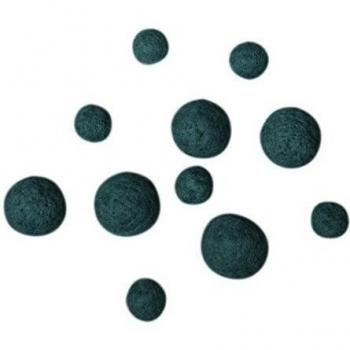 Rayher - 53586404 - Fieltro bolas, 1,3 + 2 cm Diámetro, 5 x 2 cm, 6 x 1,3 cm, unidades) 11pieza, turquesa
