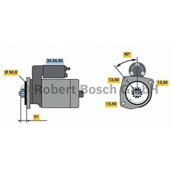 Motor de Arranque Bosch 986022640 - Tipo: Motor de arranque, Marca: Bosch, Número de parte: 0 986 022 640