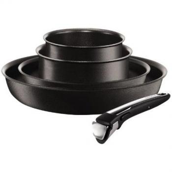 Tefal L3209402 - Set de 5 piezas para inducción, color negro