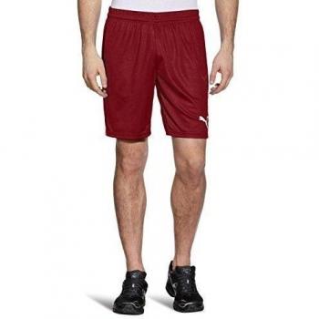 Puma Team - Pantalones de fútbol para hombre, talla XL, color rojo