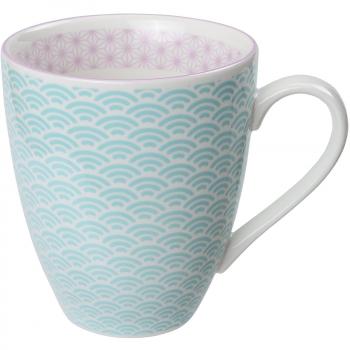 TOKYO design studio Star Wave Taza, Porcelana, Azul Claro, 8,7 x 9,8 cm