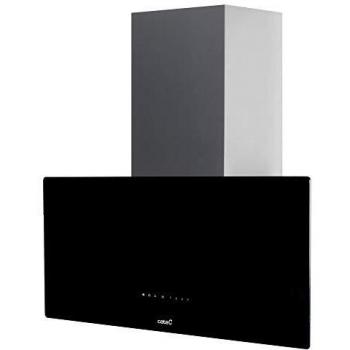 CATA Greco 90 BK Campana Extractora Decorativa de Pared, Negro, 90 cm