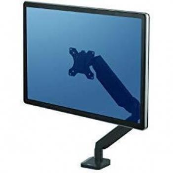 Fellowes Platinum Series Single Monitor Arm - Ergonomic VESA Compliant Gas Spring Adjustable Monitor Stand with Tilt, Swivel, Rotation Functions and USB Ports, Max Monitor Size 30, Max Weight 9KG