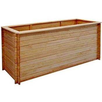 vidaXL Arriate Rectangular de Madera de Pino 19 mm Plantador Macetero Maceta