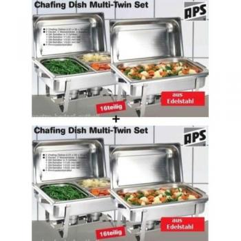 Set profesional 4 x Chafing Dish 8 x GN calentadora Depósito de speisewärmer