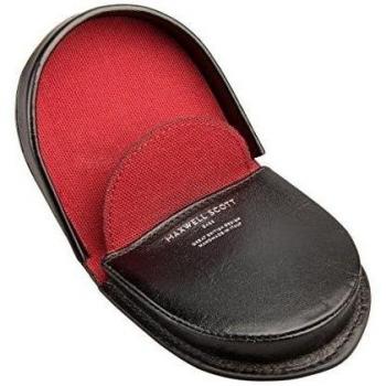 Maxwell Scott® Monederode tacón en Piel Italiana de Grano Completo, Negro