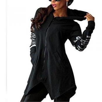 CRAVOG Mujer Sudadera con Capucha de Moda Jersey de Manga Largas Casual Chaqueta Abrigo