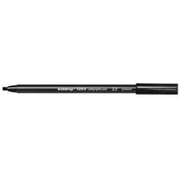 Edding 1255 - Rotulador de Caligrafía, Punta de 3.5 mm, Color Negro