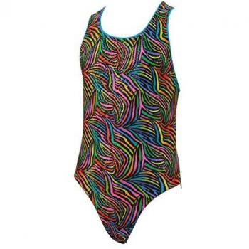 Maru Girls Neon zebra Swimsuit Size 30