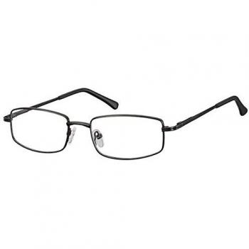 Rectangle Montura Completa Metal Negras Gafas Recetadas para Hombre - Gafas Anti-Azules - SmartBuy Collection