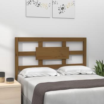 Cabecero para cama ámbar 80,5x4x100cm madera maciza de pino marrón miel