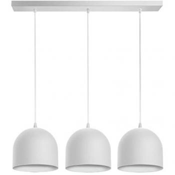 Lámpara de Techo Colgante Recta Madison Blanca 70cm