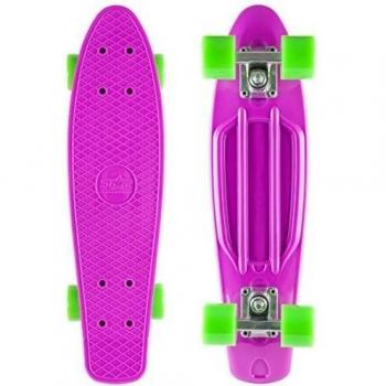 STAR-SKATEBOARDS® Vintage Cruiser Board ★ 22s Diamond Class Edition ★ Candy Purple & Gecko Green