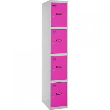 Casillero SIMONLOCKER PROF.MON. 4 DOORS 1/4 300 GR/RS - 9P333W1430 - Simon Rack Taquilla metálica profesional montada 4 puertas 1/4 500