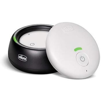 Chicco Vigilabebés Audio con Tecnología DECT y Luces de Colores, 300 Metros de Alcance, Micrófono Sensible, Activación por Voz, Modo Eco Inteligente, Batería de Larga Duración Recargable - Negro
