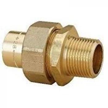 Accesorios Riquier 3 Piezas Cónicas Macho 33x42/40 - Unión de Latón para Soldar Fer/Cobre Derecho