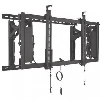 Soporte de Pared para Video Wall Chief ConnexSys LVS1U - Capacidad 68 kg, VESA 700x400, para Pantallas de 42 a 80, Color Negro