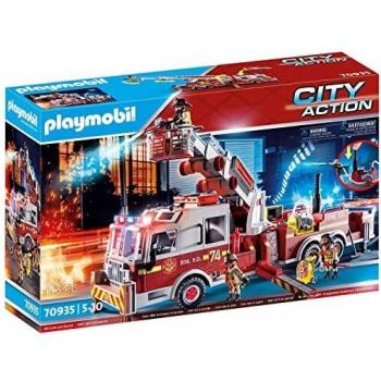 Vehículo de Bomberos Playmobil: City Action Fire Engine with Ladder