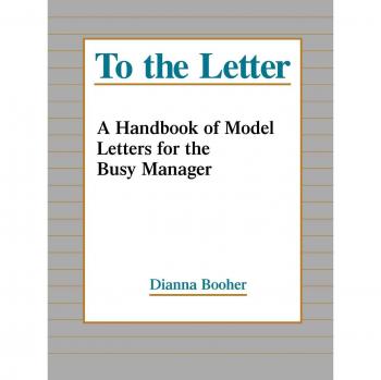 Executive Model Letter Handbook by Dianna Booher
