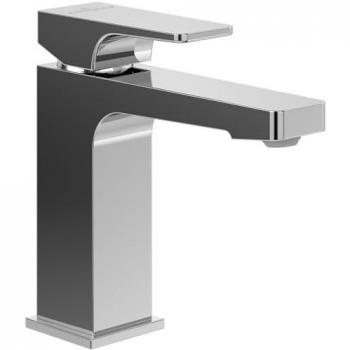 Mezclador de lavabo monocomando cuadrado Villeroy & Boch Architectura con desagüe, cromo