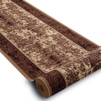 Alfombra de Pasillo Antideslizante Stark Beige 120x180 cm con Refuerzo de Goma