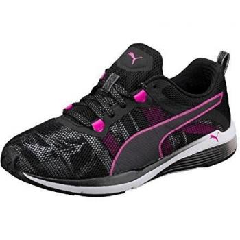 Puma Pulse Ignite XT Swan Wn's, Zapatillas Deportivas para Interior Mujer, Negro Black White-Ultra Magenta 01, 38 EU