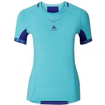 Odlo Ceramicool Camiseta, Mujer, Azul