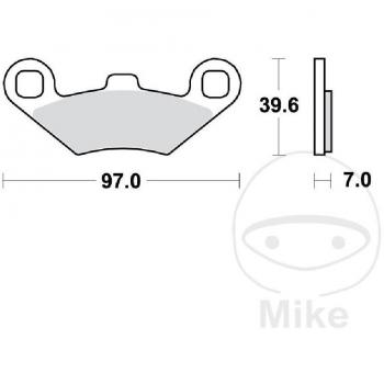 Pastillas de Freno Sinterizadas TRW MCB874SRM para Scooter Peugeot Metropolis 400 15