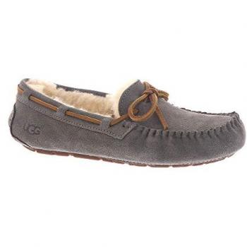 UGG Women's Dakota Shearling Lined Suede Slipper in Grey