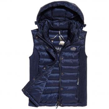Superdry G50018YPF1 Gilet Mujeres Azul S