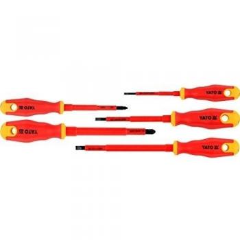 Yato YT-2827 - Set de destornilladores con aislamiento 1000V 5pza Yato