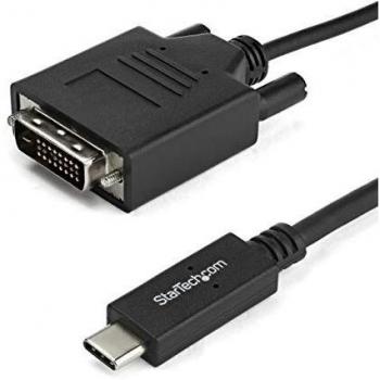 StarTech.com Cable Adaptador USB-C a DVI - 1m - Cable Conversor de USB-C a DVI - USB Type-C - 1920x1200