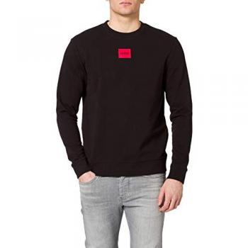 Sudadera de Hombre Hugo Diragol 212 Negra de Algodón Sostenible con Logo - Talla XL