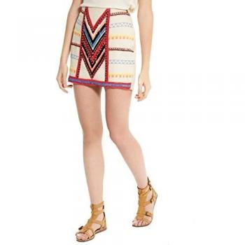 Pepe Jeans Women's Beige Abigail Mini Skirt, Size S