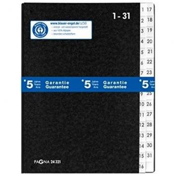 Pagna 24321 - Agenda prensado con pestañas numeradas de 1-31