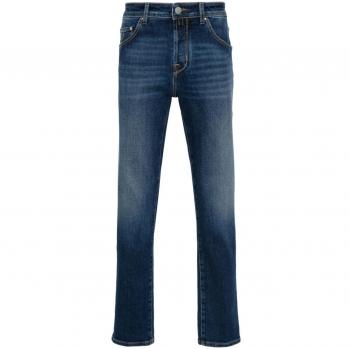 Jacob Cohen Men's Scott Denim Jeans in Blue | Size 33 | UQE1540S3678842D