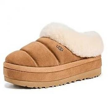 UGG Women's Tazzlita Camel Sheepskin Slippers