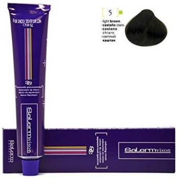 Salerm Vison Permanent Hair Color Cream - 75 ml - Light Brown #5