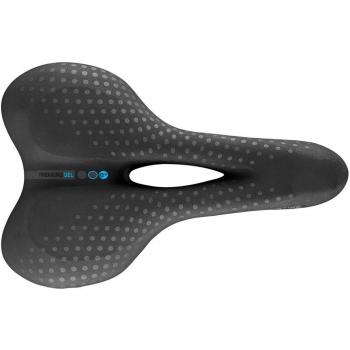Sillín Selle San Marco Trekking Open Fit Gel Bioaktive negro