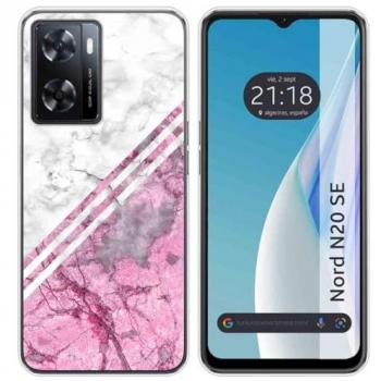 Funda de Silicona para Oneplus Nord N20 SE con Diseño de Mármol 03