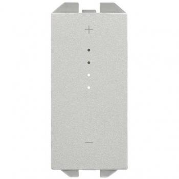 Simon 270 | Master interruptor regulable iO con tecla estrecha aluminio 21001121-093