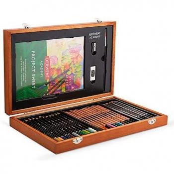 Derwent Academy 2300147 - Set de lápices de colores y lápices de grafito, 30 lápices y 5 accesorios
