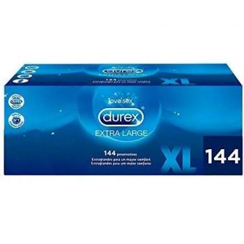 Durex Preservativos Originales Naturales Natural Plus Talla XL - Pack 144 Condones
