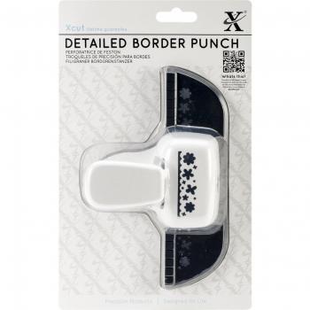 Xcut - Perforadora de Bordes, diseño de Cenefa de Flores, Color Blanco y Negro