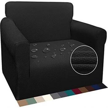Luxurlife Funda de Sofá Súper Gruesa Fundas para Sofá Impermeables 1 Plaza Protector de Sofá Antideslizante