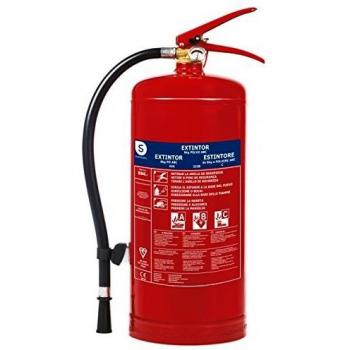 Smartwares Extintor de Polvo Seco, 6 KG, Resistencia al Fuego ABC