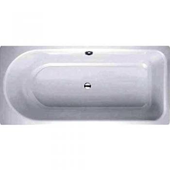 Bañera Rectangular Bette Ocean 160x70 cm con Rebosadero Trasero y BetteGlasur Plus, Color Blanco
