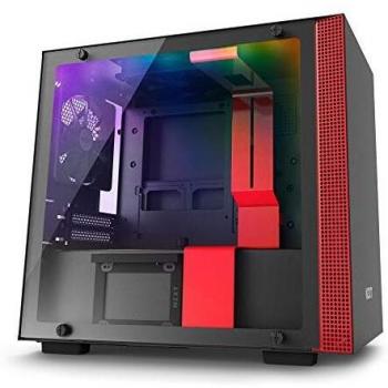 NZXT H200i Mini-Tower Negro, Rojo carcasa de ordenador - Caja de ordenador